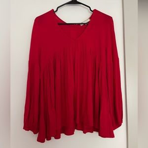 Anthropologie button back tunic top